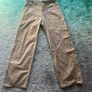 Girls Tan Cargo Pants
